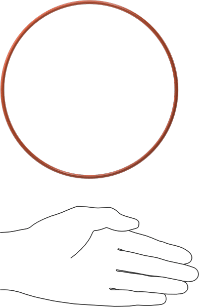Metal ve X-Ray Algılanabilir Silikon O-Rings, Yükseklik-Temperature, 1/8 Kesirli Genişlik, Dash Numarası 259
