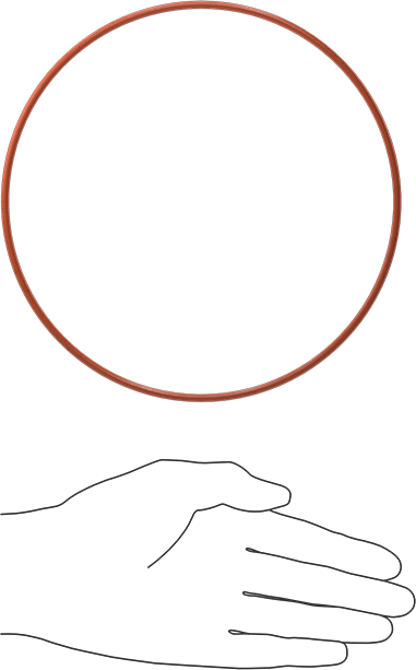 Metal ve X-Ray Algılanabilir Silikon O-Rings, Yükseklik-Temperature, 1/8 Kesirli Genişlik, Dash Numarası 261
