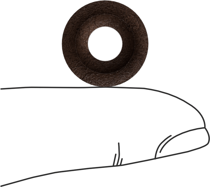 Deri İstiflenebilir V-Ring Salmastra, Yüksek Basınç, 1/4" İç Çap x 5/8" Dış Çap