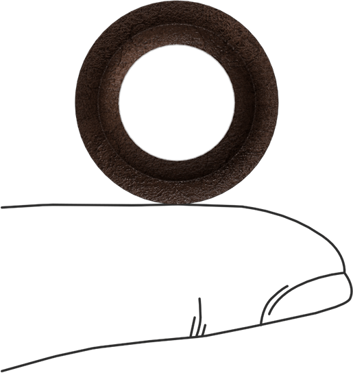 Deri İstiflenebilir V-Ring Salmastra, Yüksek Basınç, 1/2" İç Çap x 7/8" Dış Çap