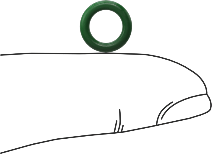 Hava Koşullarına ve Yağa Dayanıklı HNBR O-Rings, 1/16 Kesirli Genişlik, Dash Numarası 010