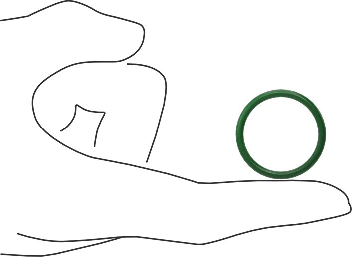 Hava Koşullarına ve Yağa Dayanıklı HNBR O-Rings, 3/32 Kesirli Genişlik, Dash Numarası 120