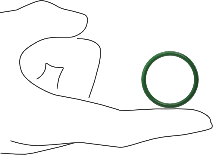 Hava Koşullarına ve Yağa Dayanıklı HNBR O-Rings, 3/32 Kesirli Genişlik, Dash Numarası 121