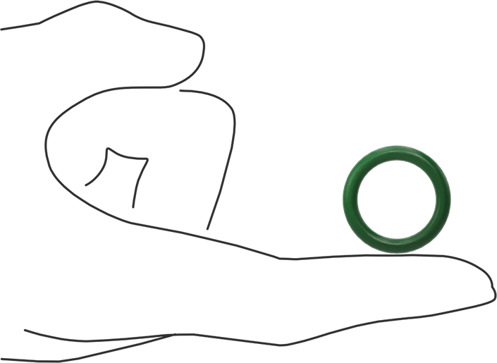 Hava Koşullarına ve Yağa Dayanıklı HNBR O-Rings, 1/8 Kesirli Genişlik, Dash Numarası 210