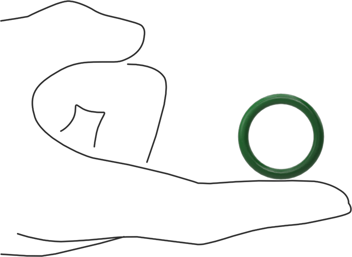 Hava Koşullarına ve Yağa Dayanıklı HNBR O-Rings, 1/8 Kesirli Genişlik, Dash Numarası 212