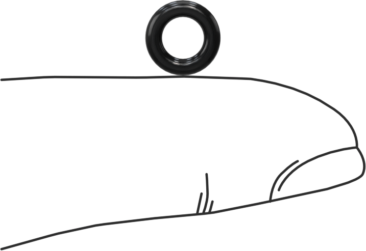 Yüksek Vakum Kimyasala Dayanıklı O-Ring, Viton® Floroelastomer, Dash Numarası 008