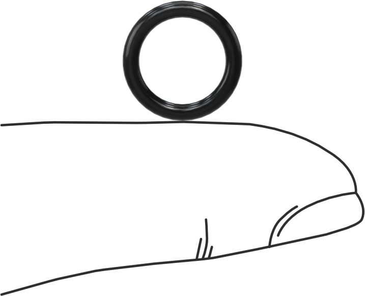 Yüksek Vakum Kimyasala Dayanıklı O-Ring, Viton® Floroelastomer, Dash Numarası 012