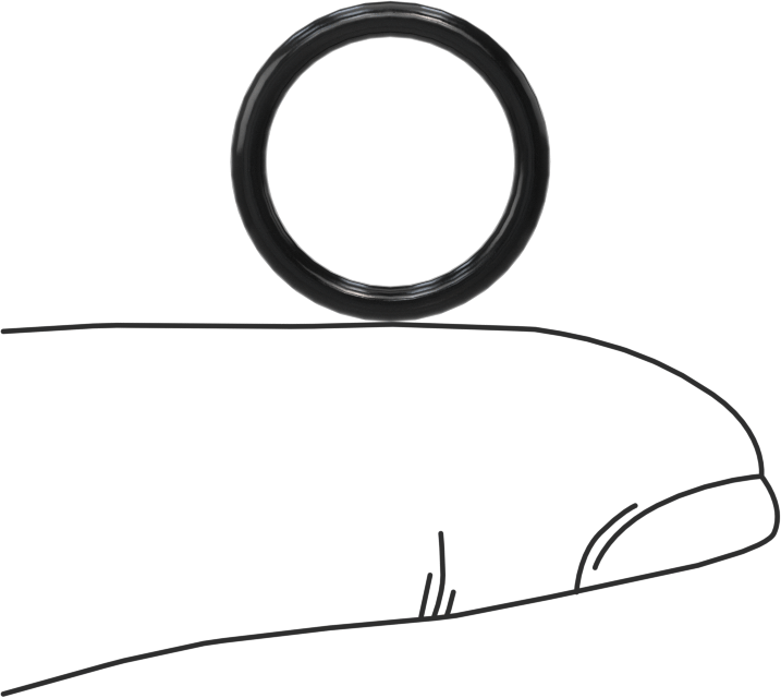 Yüksek Vakum Kimyasala Dayanıklı O-Ring, Viton® Floroelastomer, Dash Numarası 014