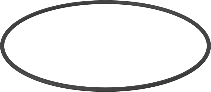 Yağa Dayanıklı Buna-N O-Ring, 3.55 mm Genişlik, 175 mm İç Çap, 182.1 mm Dış Çap