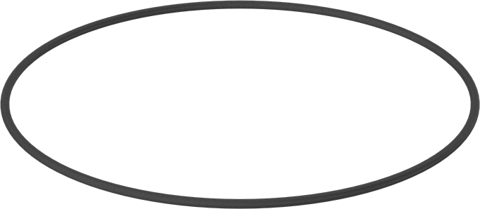 Yağa Dayanıklı Buna-N O-Ring, 3.55 mm Genişlik, 185 mm İç Çap, 192.1 mm Dış Çap
