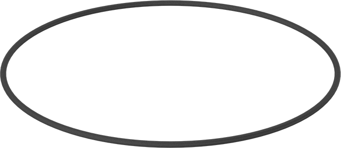 Yağa Dayanıklı Buna-N O-Ring, 3.55 mm Genişlik, 195 mm İç Çap, 202.1 mm Dış Çap