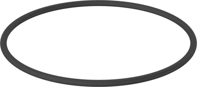 Yağa Dayanıklı Buna-N O-Ring, 5.3 mm Genişlik, 150 mm İç Çap, 160.6 mm Dış Çap