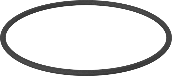 Yağa Dayanıklı Buna-N O-Ring, 5.3 mm Genişlik, 155 mm İç Çap, 165.6 mm Dış Çap
