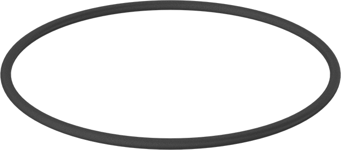 Yağa Dayanıklı Buna-N O-Ring, 5.3 mm Genişlik, 160 mm İç Çap, 170.6 mm Dış Çap