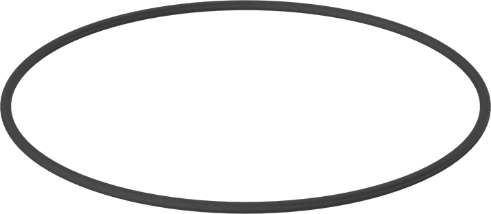 Yağa Dayanıklı Buna-N O-Ring, 5.3 mm Genişlik, 230 mm İç Çap, 240.6 mm Dış Çap