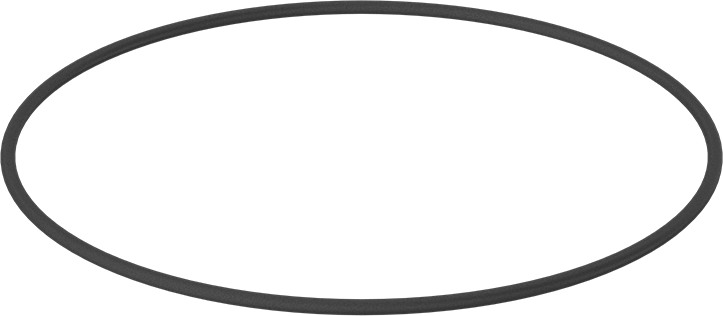 Yağa Dayanıklı Buna-N O-Ring, 5.3 mm Genişlik, 250 mm İç Çap, 260.6 mm Dış Çap