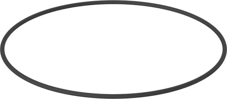 Yağa Dayanıklı Buna-N O-Ring, 5.3 mm Genişlik, 272 mm İç Çap, 282.6 mm Dış Çap