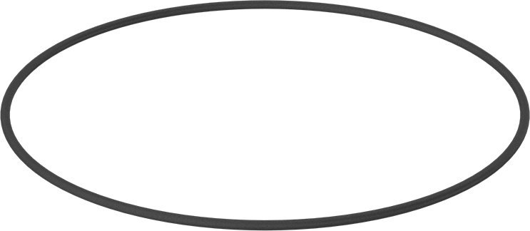Yağa Dayanıklı Buna-N O-Ring, 5.3 mm Genişlik, 290 mm İç Çap, 300.6 mm Dış Çap