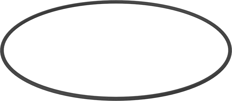 Yağa Dayanıklı Buna-N O-Ring, 5.3 mm Genişlik, 325 mm İç Çap, 335.6 mm Dış Çap