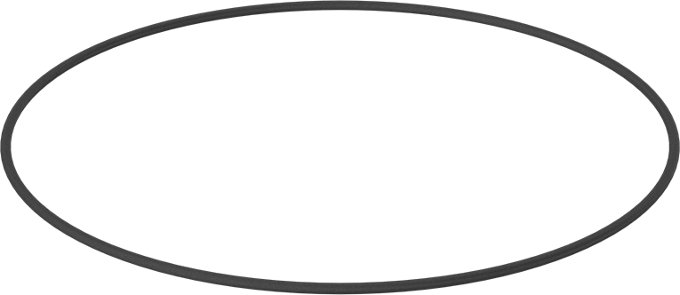 Yağa Dayanıklı Buna-N O-Ring, 5.3 mm Genişlik, 335 mm İç Çap, 345.6 mm Dış Çap