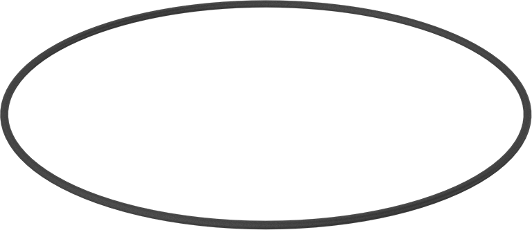 Yağa Dayanıklı Buna-N O-Ring, 5.3 mm Genişlik, 345 mm İç Çap, 355.6 mm Dış Çap