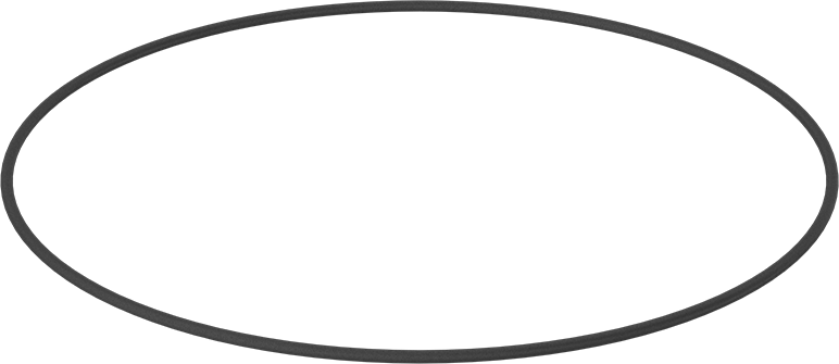 Yağa Dayanıklı Buna-N O-Ring, 5.3 mm Genişlik, 355 mm İç Çap, 365.6 mm Dış Çap