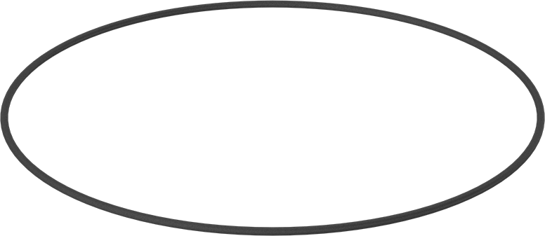 Yağa Dayanıklı Buna-N O-Ring, 5.3 mm Genişlik, 365 mm İç Çap, 375.6 mm Dış Çap