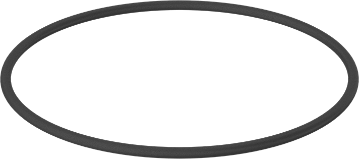 Yağa Dayanıklı Buna-N O-Ring, 7 mm Genişlik, 224 mm İç Çap, 238 mm Dış Çap
