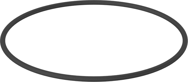 Yağa Dayanıklı Buna-N O-Ring, 7 mm Genişlik, 243 mm İç Çap, 257 mm Dış Çap