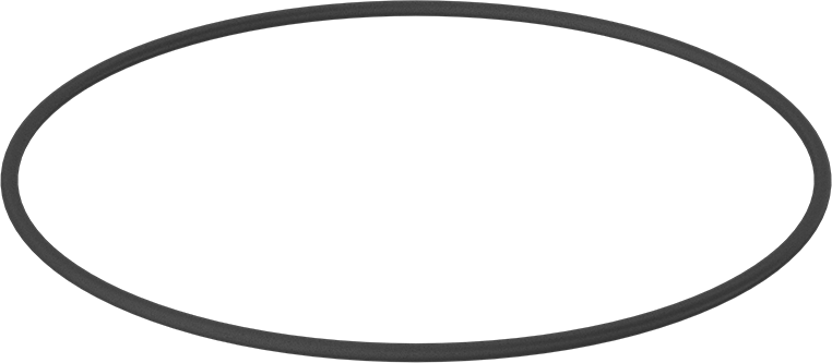 Yağa Dayanıklı Buna-N O-Ring, 7 mm Genişlik, 325 mm İç Çap, 339 mm Dış Çap