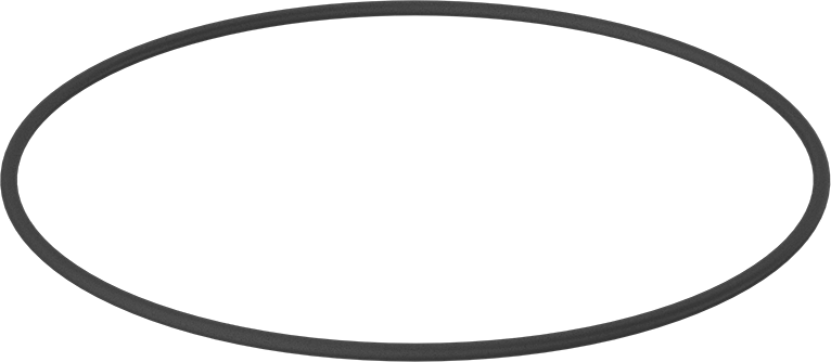 Yağa Dayanıklı Buna-N O-Ring, 7 mm Genişlik, 335 mm İç Çap, 349 mm Dış Çap