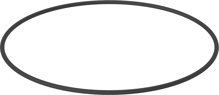Yağa Dayanıklı Buna-N O-Ring, 7 mm Genişlik, 345 mm İç Çap, 359 mm Dış Çap