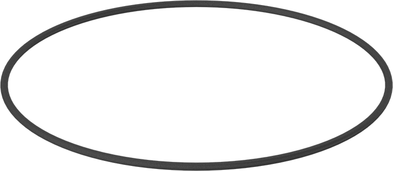 Yağa Dayanıklı Buna-N O-Ring, 7 mm Genişlik, 355 mm İç Çap, 369 mm Dış Çap