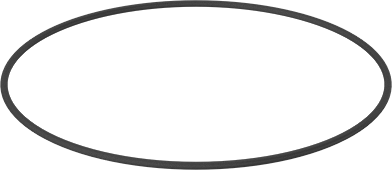 Yağa Dayanıklı Buna-N O-Ring, 7 mm Genişlik, 365 mm İç Çap, 379 mm Dış Çap