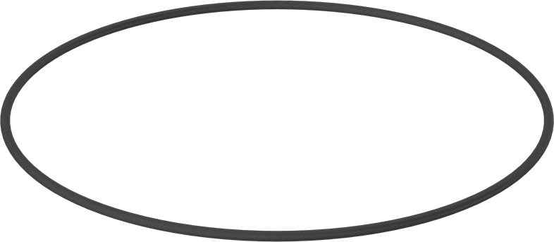 Yağa Dayanıklı Buna-N O-Ring, 7 mm Genişlik, 387 mm İç Çap, 401 mm Dış Çap