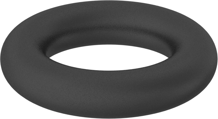 Yağa Dayanıklı Buna-N O-Ring, 1.8 mm Genişlik, 4.87 mm İç Çap, 8.47 mm Dış Çap