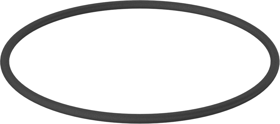 Yağa Dayanıklı Buna-N O-Ring, 3.55 mm Genişlik, 103 mm İç Çap, 110.1 mm Dış Çap