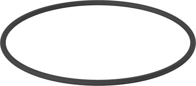 Yağa Dayanıklı Buna-N O-Ring, 3.55 mm Genişlik, 118 mm İç Çap, 125.1 mm Dış Çap