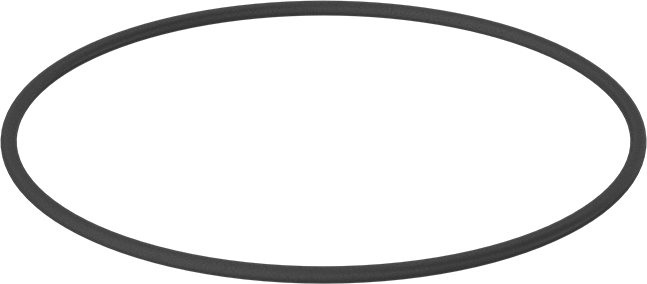 Yağa Dayanıklı Buna-N O-Ring, 3.55 mm Genişlik, 136 mm İç Çap, 143.1 mm Dış Çap