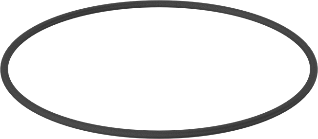 Yağa Dayanıklı Buna-N O-Ring, 3.55 mm Genişlik, 140 mm İç Çap, 147.1 mm Dış Çap