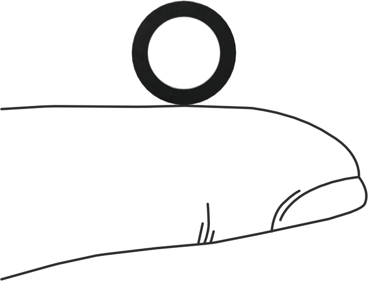 Kare Profilli Yağa Dayanıklı Buna-N O-Ring, 1/16 Kesirli Genişlik, Dash Numarası 011