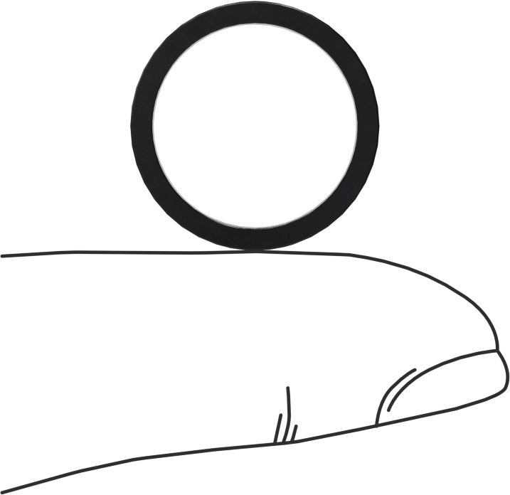 Kare Profilli Yağa Dayanıklı Buna-N O-Ring, 1/16 Kesirli Genişlik, Dash Numarası 016