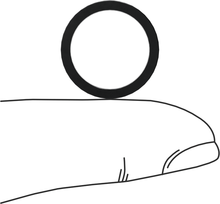 Kare Profilli Yağa Dayanıklı Buna-N O-Ring, 1/16 Kesirli Genişlik, Dash Numarası 015