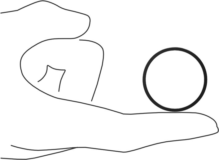 Kare Profilli Yağa Dayanıklı Buna-N O-Ring, 1/16 Kesirli Genişlik, Dash Numarası 026