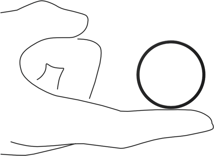 Kare Profilli Yağa Dayanıklı Buna-N O-Ring, 1/16 Kesirli Genişlik, Dash Numarası 028