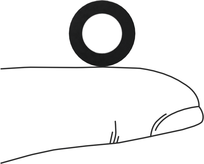 Kare Profilli Yağa Dayanıklı Buna-N O-Ring, 3/32 Kesirli Genişlik, Dash Numarası 109