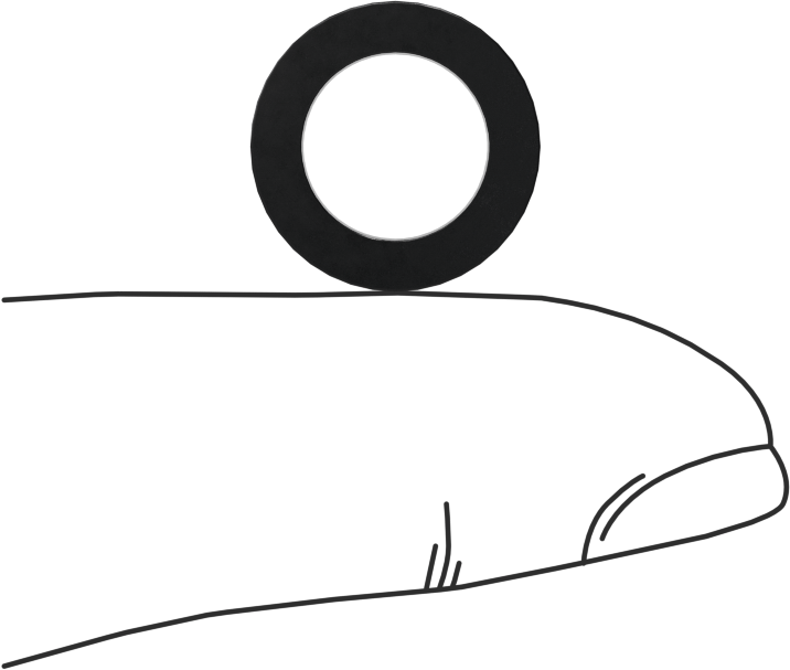 Kare Profilli Yağa Dayanıklı Buna-N O-Ring, 3/32 Kesirli Genişlik, Dash Numarası 110