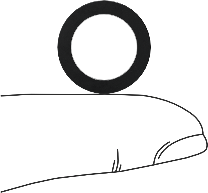 Kare Profilli Yağa Dayanıklı Buna-N O-Ring, 3/32 Kesirli Genişlik, Dash Numarası 112