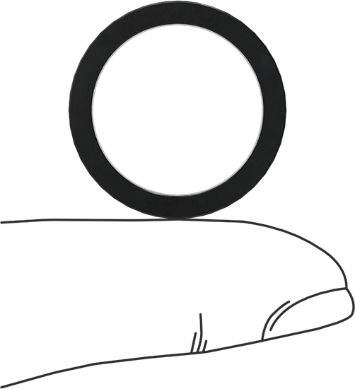 Kare Profilli Yağa Dayanıklı Buna-N O-Ring, 3/32 Kesirli Genişlik, Dash Numarası 116