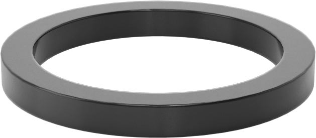 Kare Profilli Yağa Dayanıklı Buna-N O-Ring, 3/32 Kesirli Genişlik, Dash Numarası 117